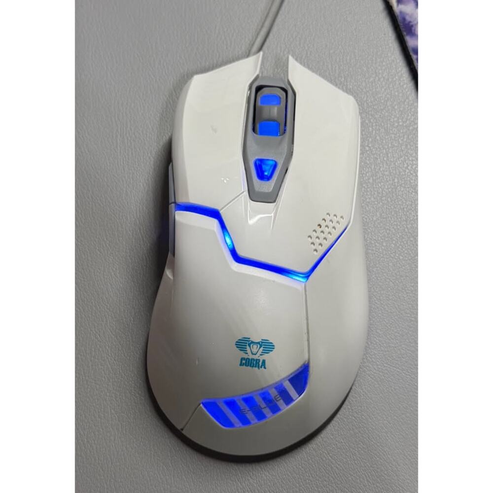 E-3lue Cobra White Wired Gaming Mouse